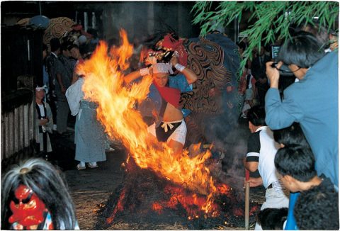 二口熊野社火渡り神事の画像