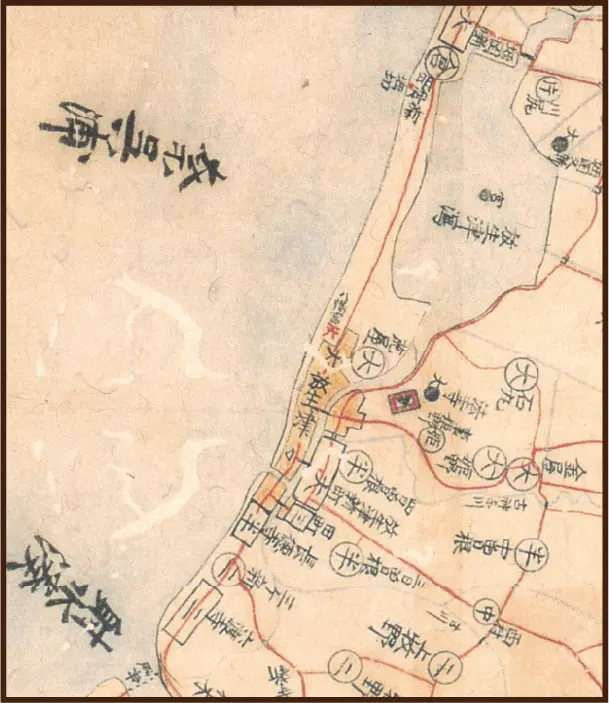 「射水郡分間絵図」の一部