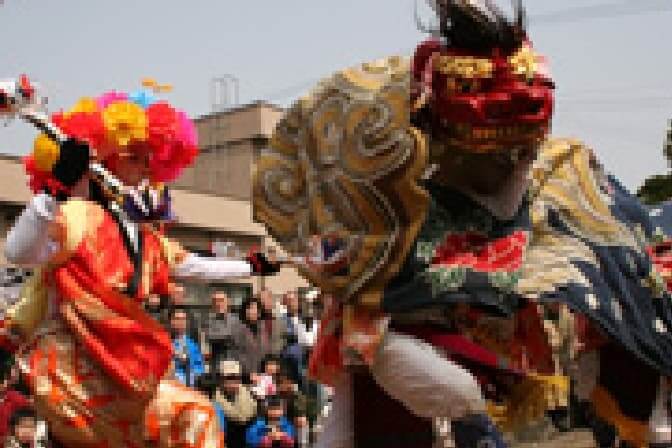 赤井の親子獅子舞