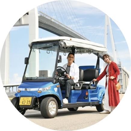 自分で運転できる電動カート「べいかーと」